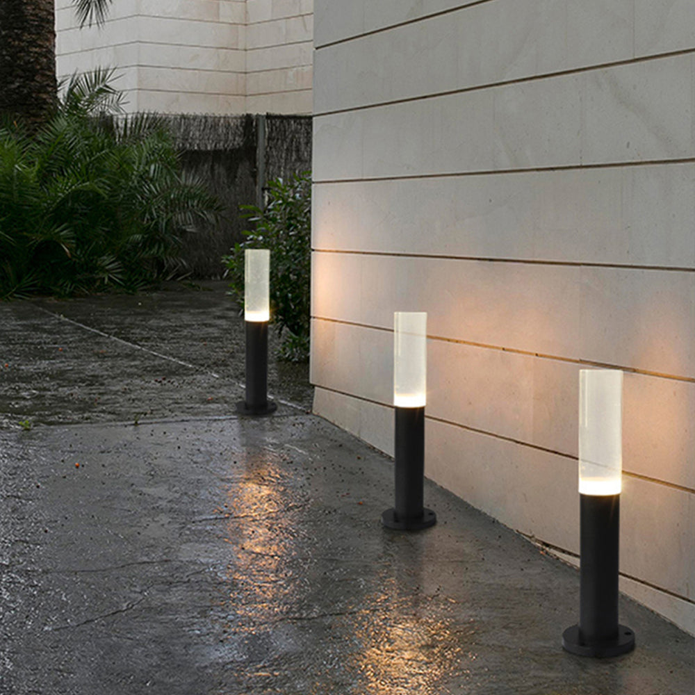 Ray Metal Cylindrical Outdoor Path Light