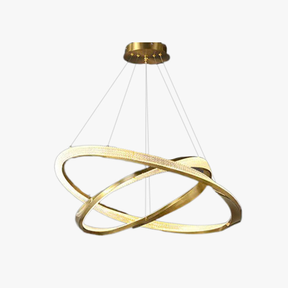Kristy Pendant Light, Aluminium & Arcylic, 1/2 Rings, 2 Color - Letslighting