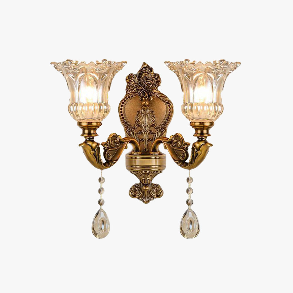 Ray Vintage Flor Metal Glass Wall lamp