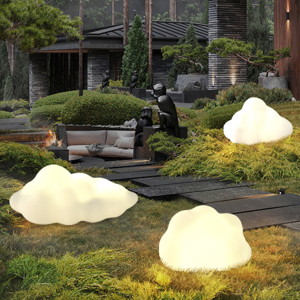 Arisha Art Deco Rechargeable Cloud Acrylic Outdoor Light