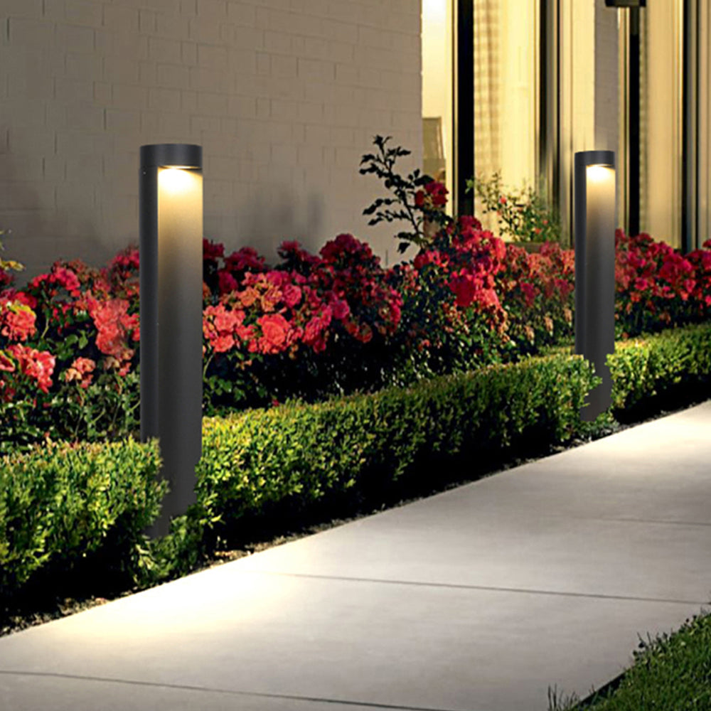 Ray Modern Metal Cylindrical Outdoor Path Light