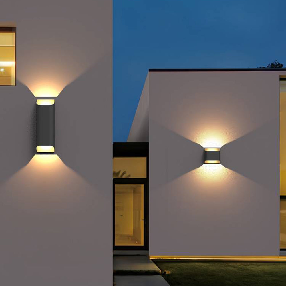 Ray Modern LED Outdoor Wall Lamp Metal Courtyard