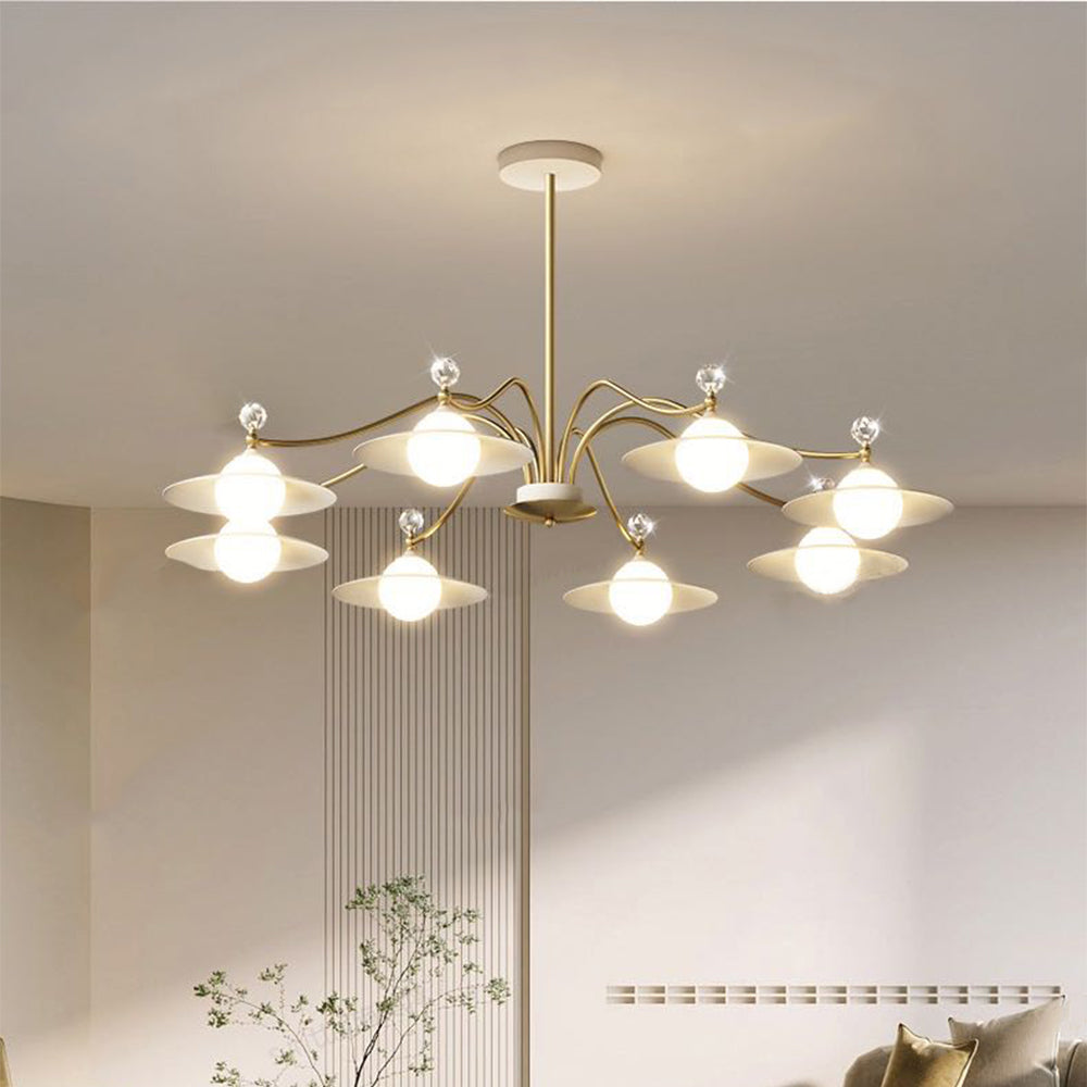 Arisha Blown Chandelier 6/8 Heads 37.4"/47.2"
