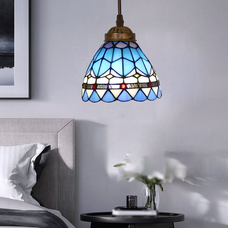 Tiffany Multicolor Bell Pendant Light - Letslighting