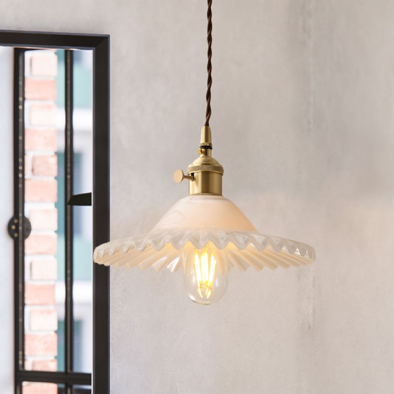 Arisha Pendant Light Metal & Glass 8.7"