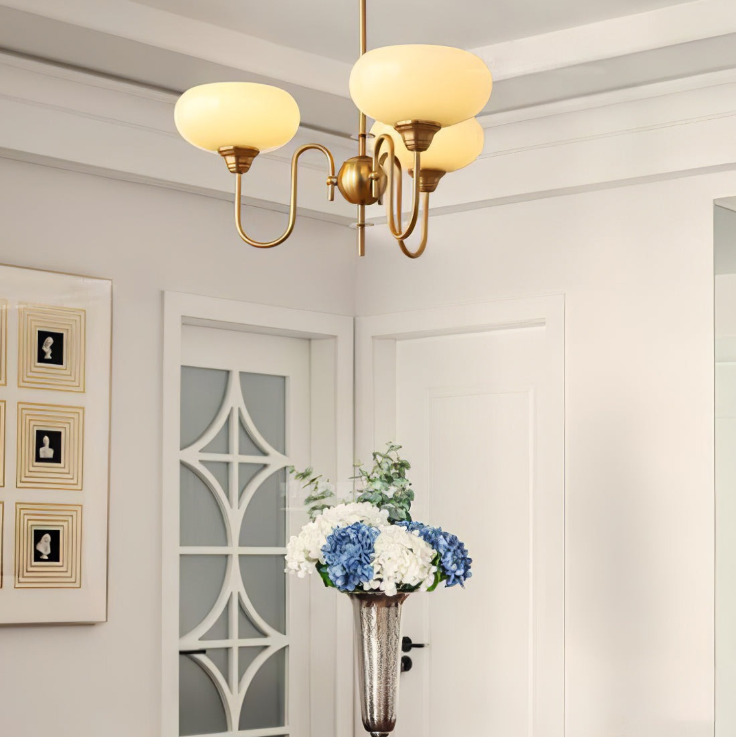 Valentina Modern Kitchen Island Bubble Globe Glass Chandelier - Letslighting