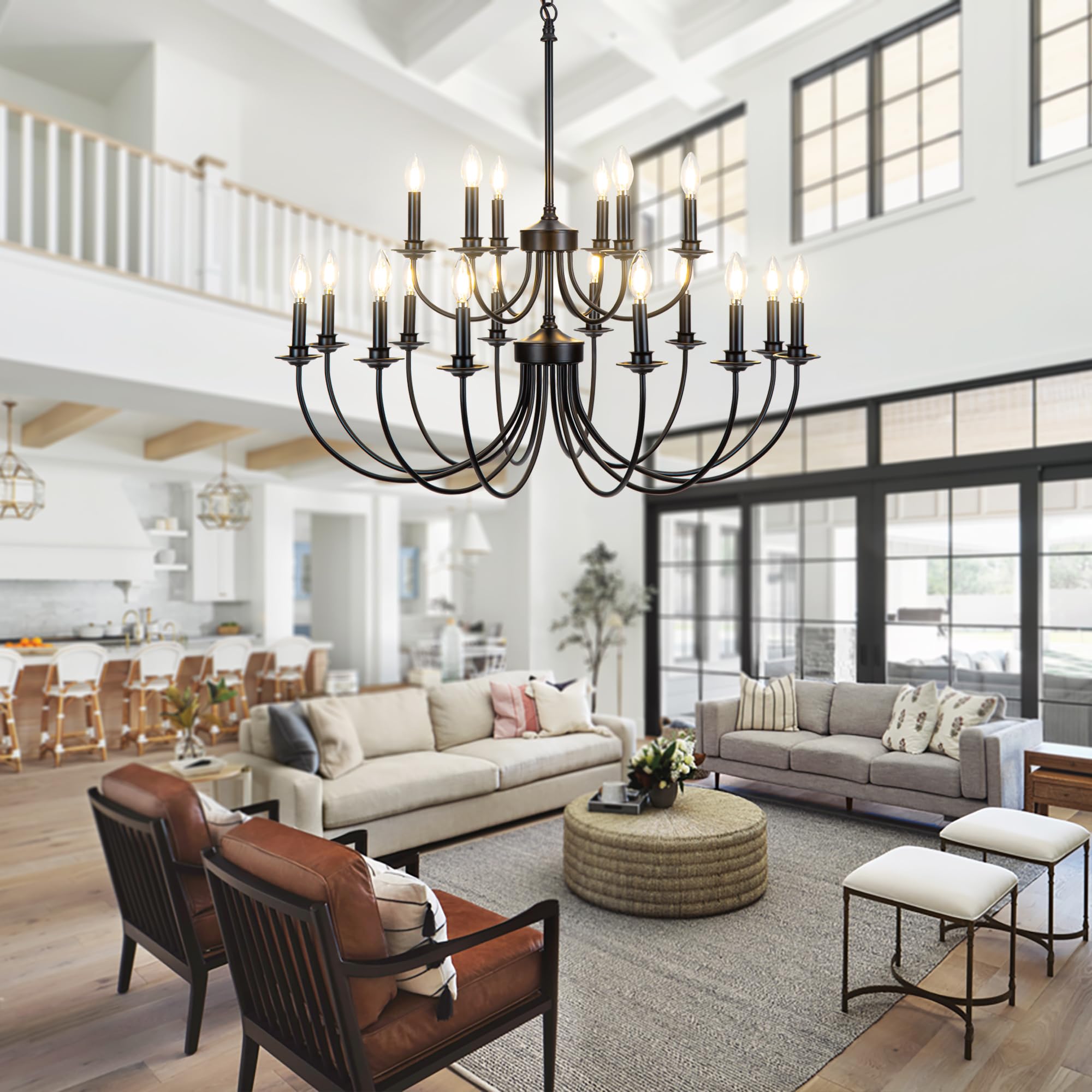 Silva LED Chandelier Metal Bedroom Living Room Ding Room - Letslighting