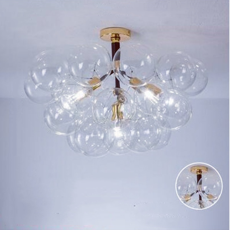 Valentina Nordic Luxury Clear Bubble Pendant Light - Letslighting