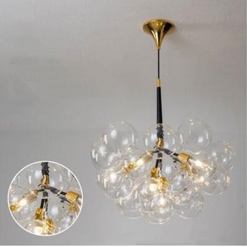 Valentina Nordic Luxury Clear Bubble Pendant Light - Letslighting