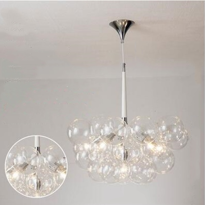 Valentina Nordic Luxury Clear Bubble Pendant Light - Letslighting