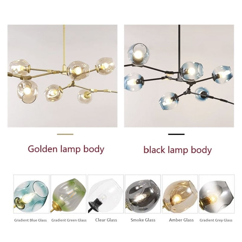 Valentina Nordic Modern Glass Pendant Light Bubble