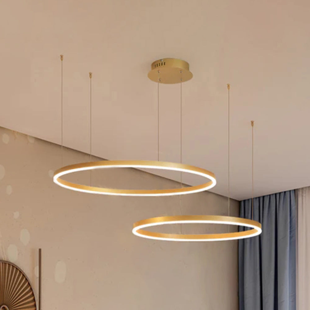 Arisha Modern Pendant Light Tir-Circle Metal