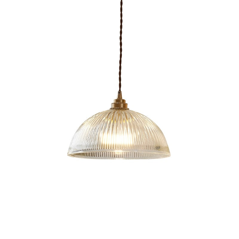 Silva Simple Bowl Metal/Glass Pendant Light, Dining Room - Letslighting