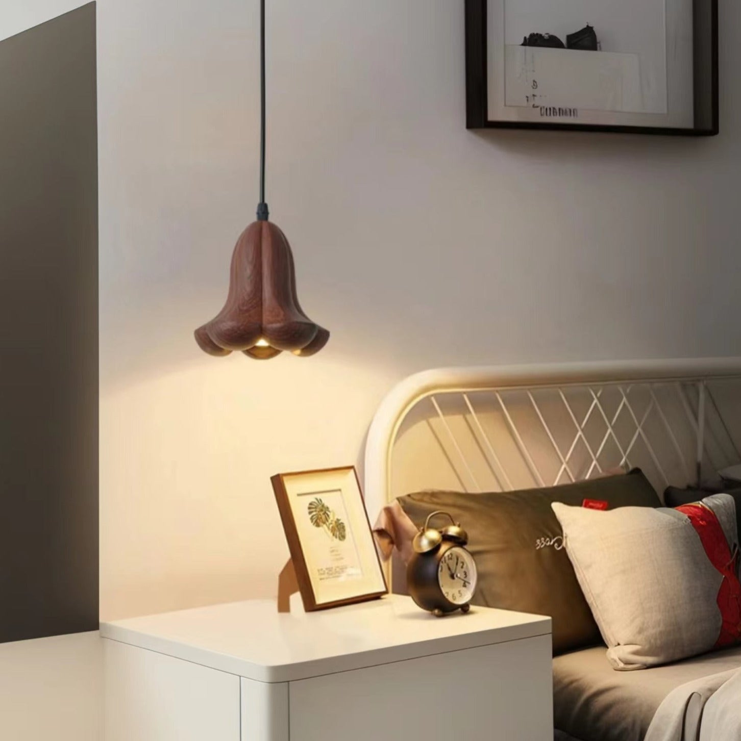 Ritta Vintage Flower LED Pendant Light /Resin Dining Room - Letslighting