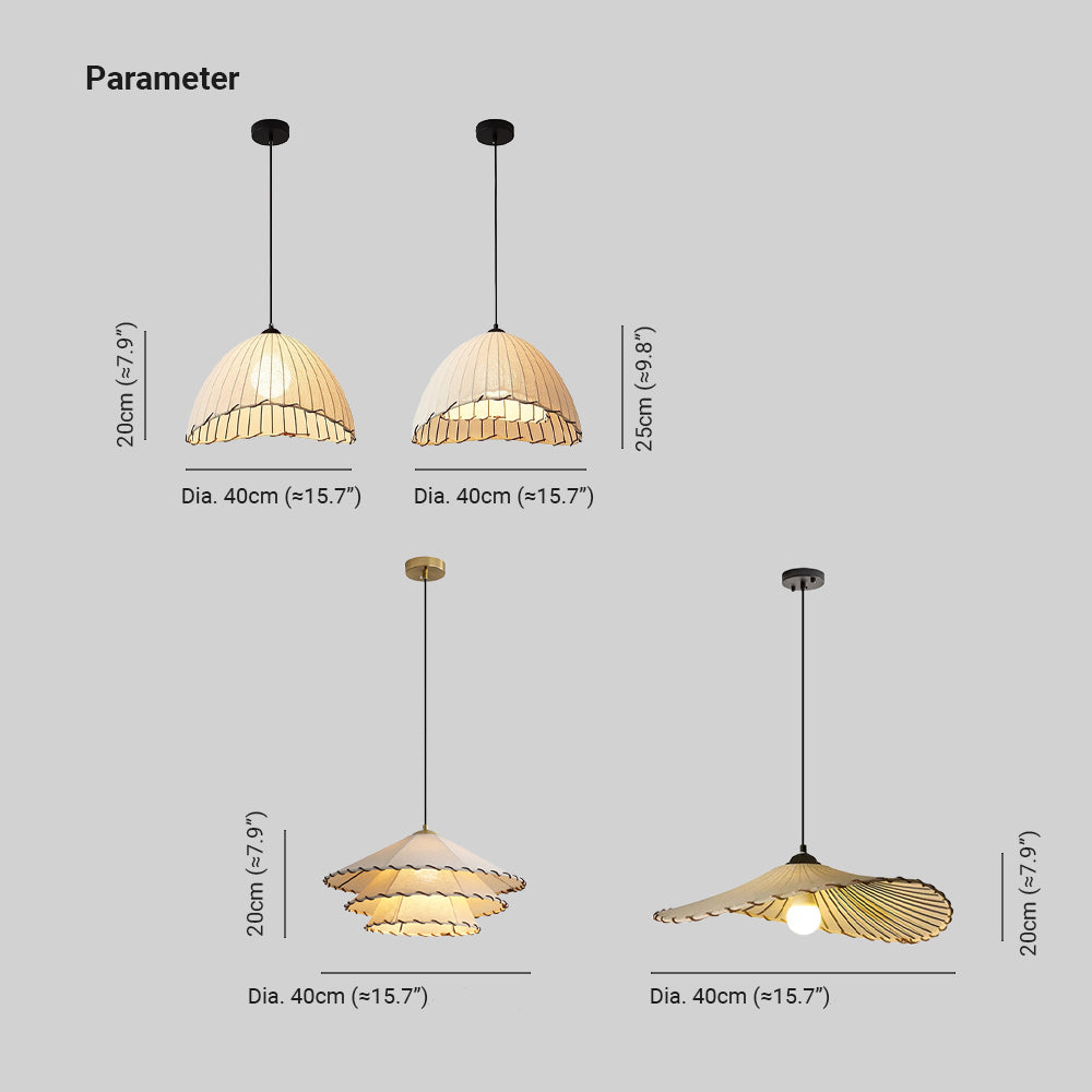 Ritta Decorative LED Pendant Light Fabric Bedroom Restaurant - Letslighting