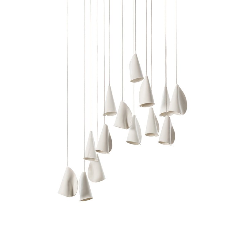 Olshaion Geometric Ceramic Pendant Light - Letslighting
