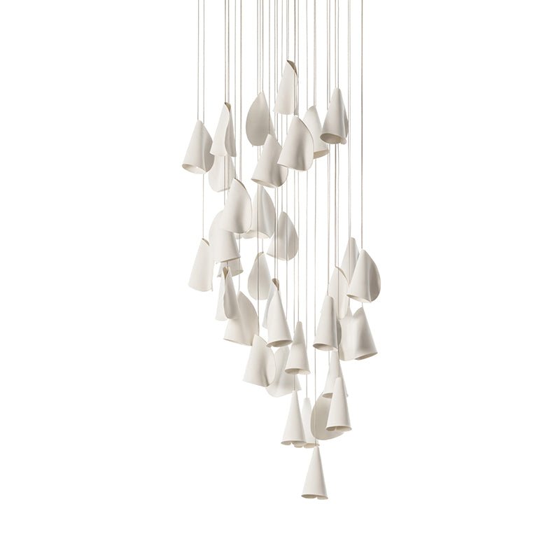Olshaion Geometric Ceramic Pendant Light - Letslighting