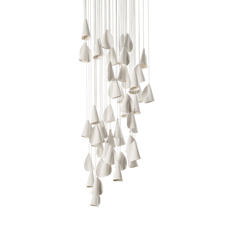 Olshaion Geometric Ceramic Pendant Light - Letslighting