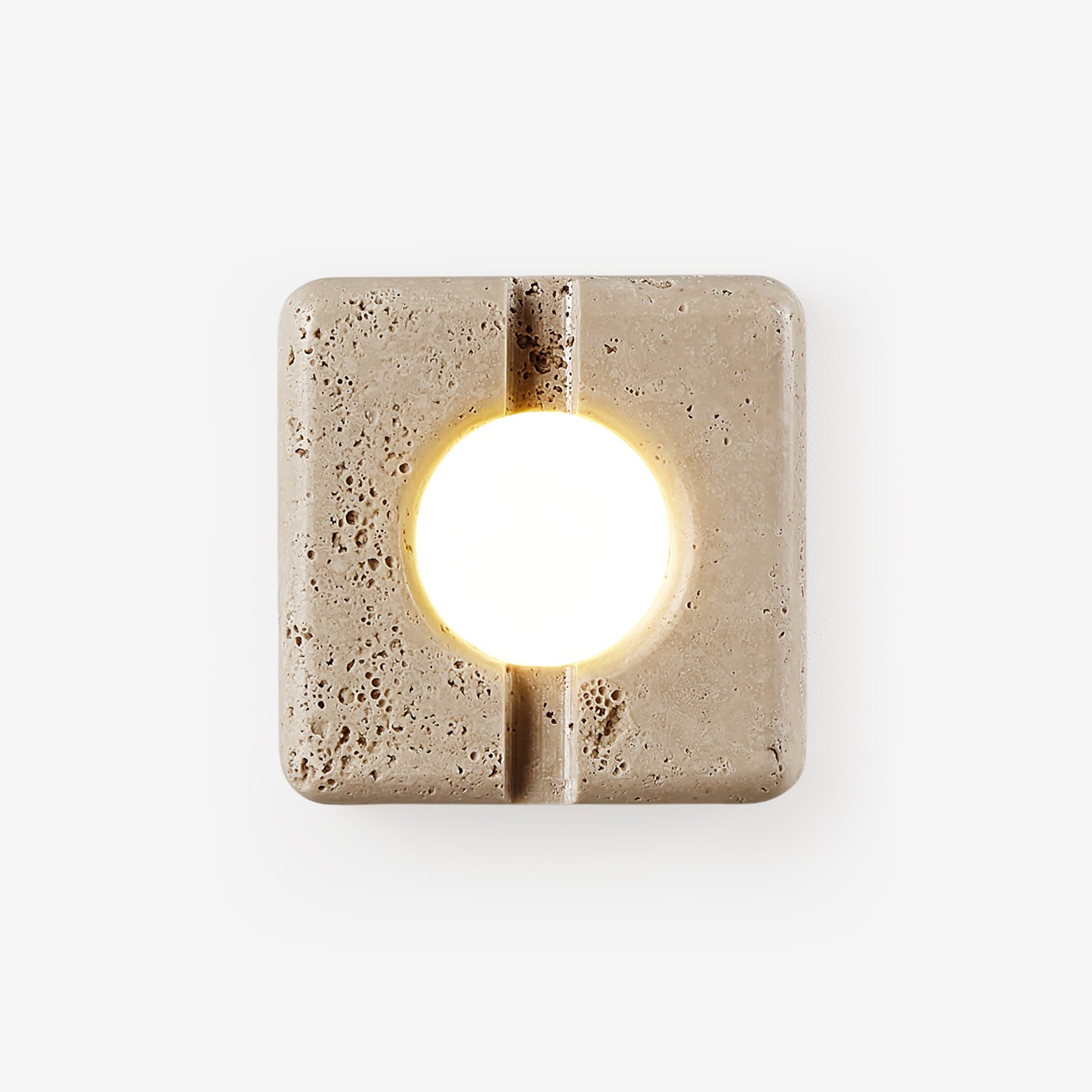 Olvenan Square Travertine Wall Light