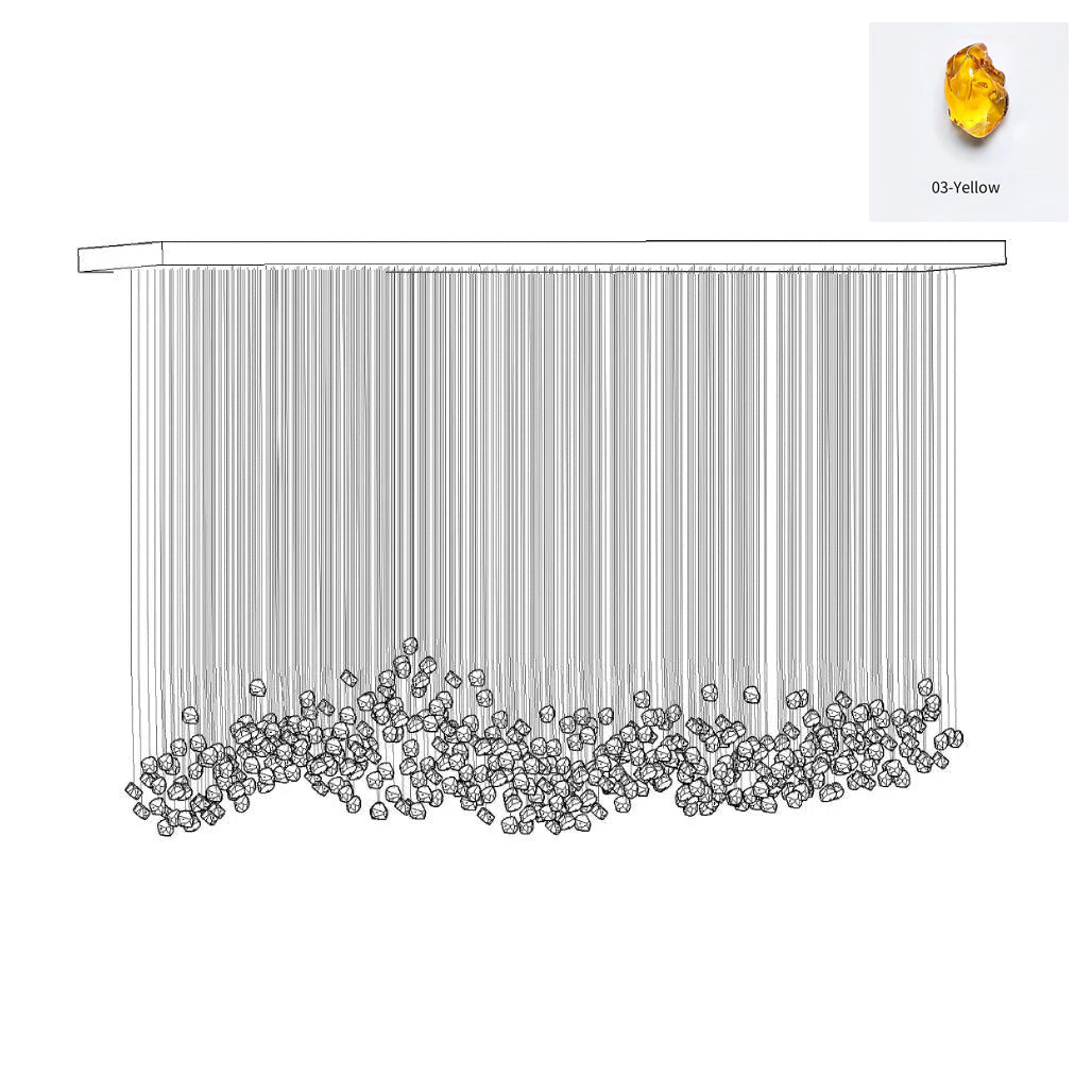 Veshaa Postmodern Luxury Stone Crystal Chandelier - Letslighting