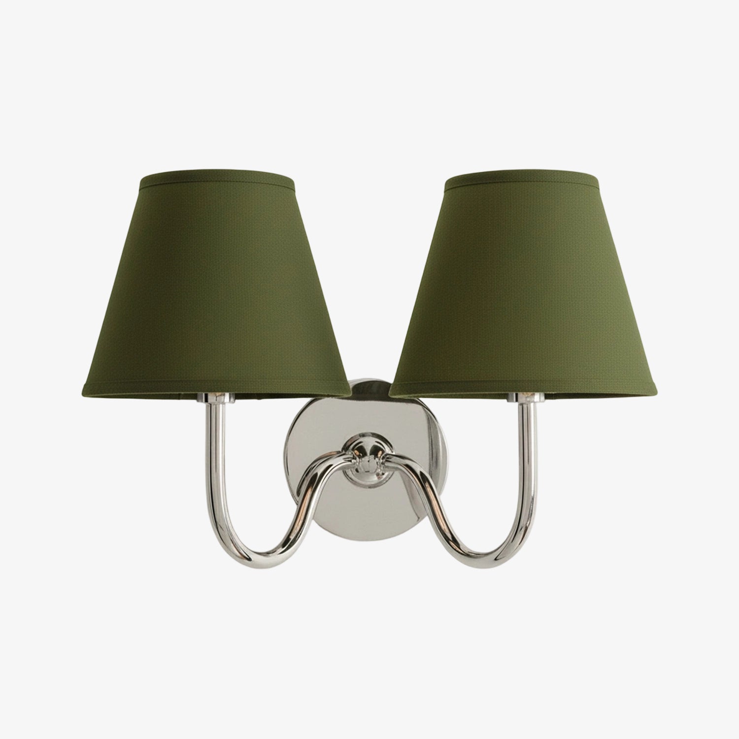 Grace Brass Linen Wall Lamp