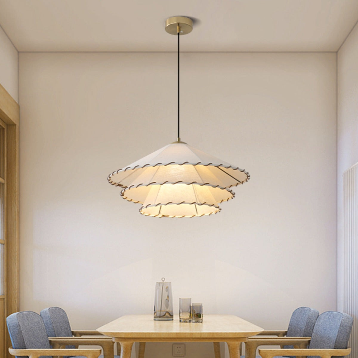 Ritta Decorative LED Pendant Light Fabric Bedroom Restaurant - Letslighting