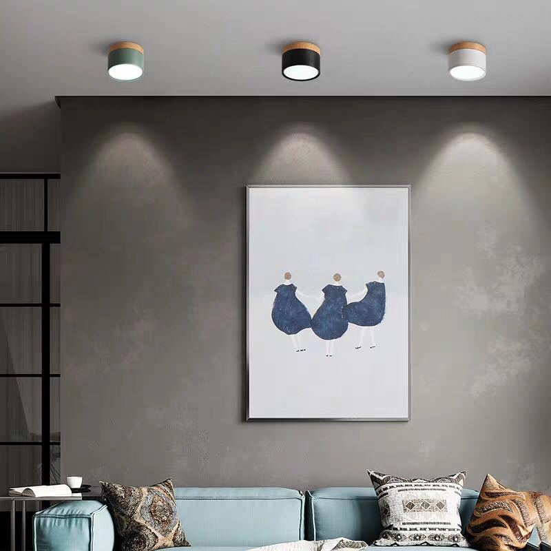 Valentina Modern Cylindrical Metal/Acrylic Flush Mount Ceiling Light Hallway