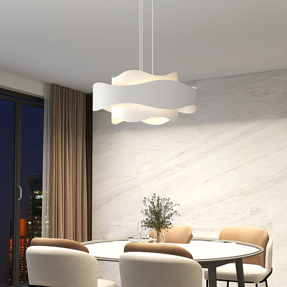 Arisha Art Deco Flower Shape Metal Pendant Light