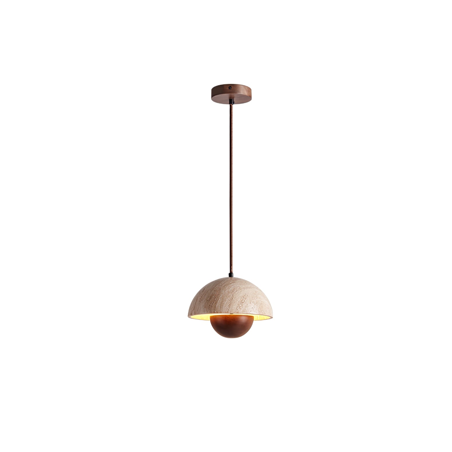 Bud Modern Travertine Pendant Light