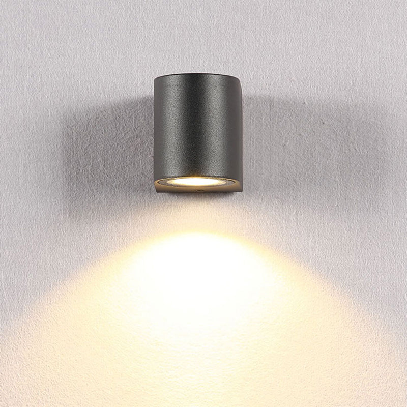 Ray Minimalist Metal Square Outdoor Wall Lamp