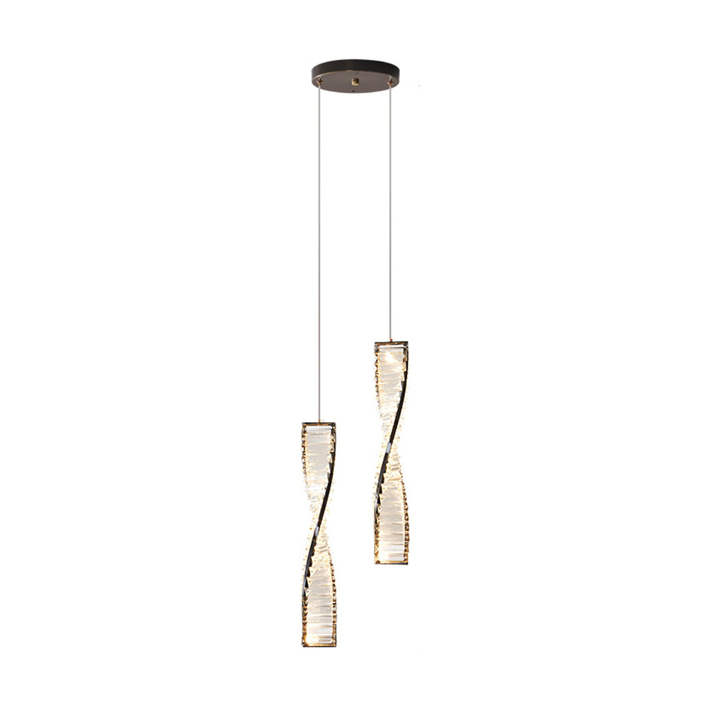 Kristy Modern Spiral Strip Pendant Light - Letslighting