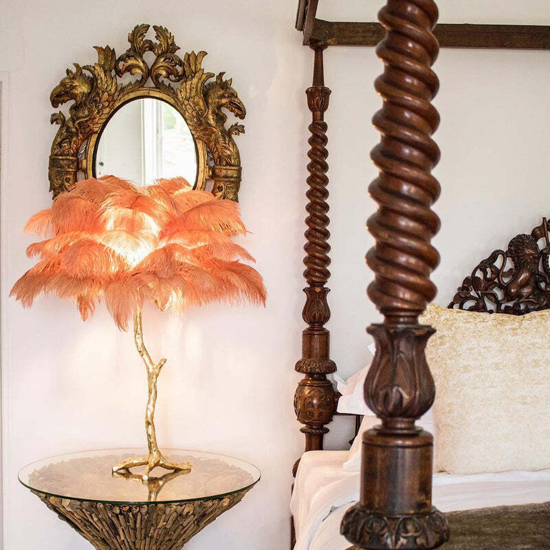 O'Moore Nordic Luxury Unique Ostrich Feather Floor Lamp/Table Lamp - Letslighting