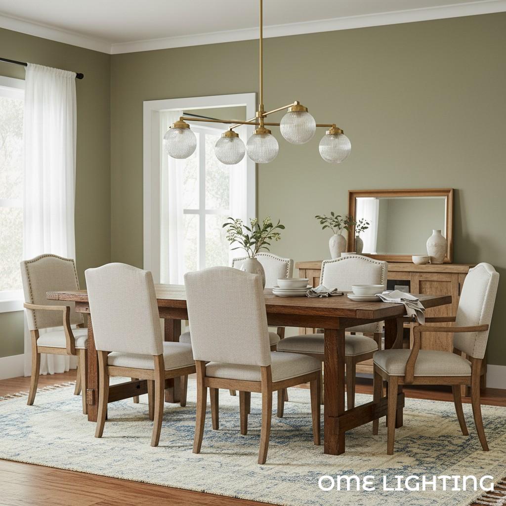Pearl Multi-Light Brass Chandelier