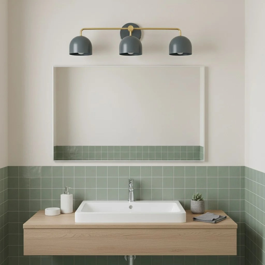 Chroma Brass White Wall Light Contemporary Living Room