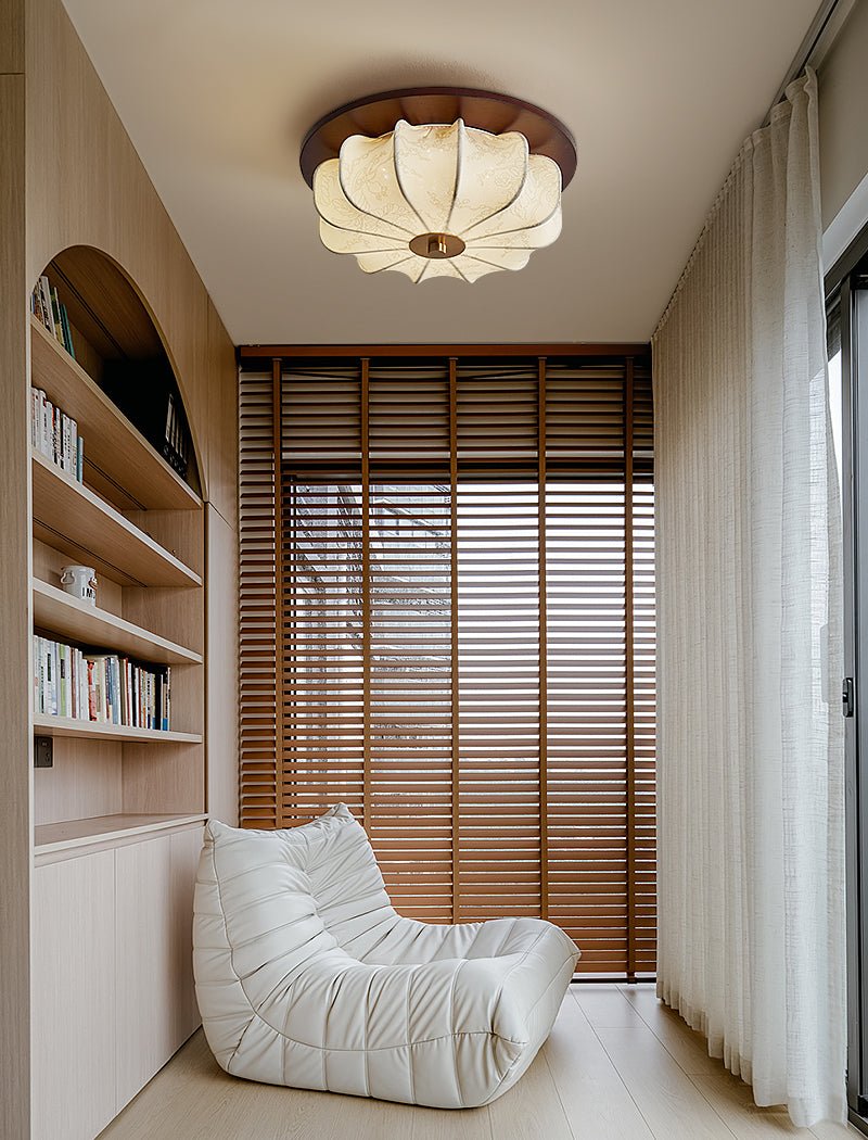 Elowen Fabric Ceiling Light - Letslighting