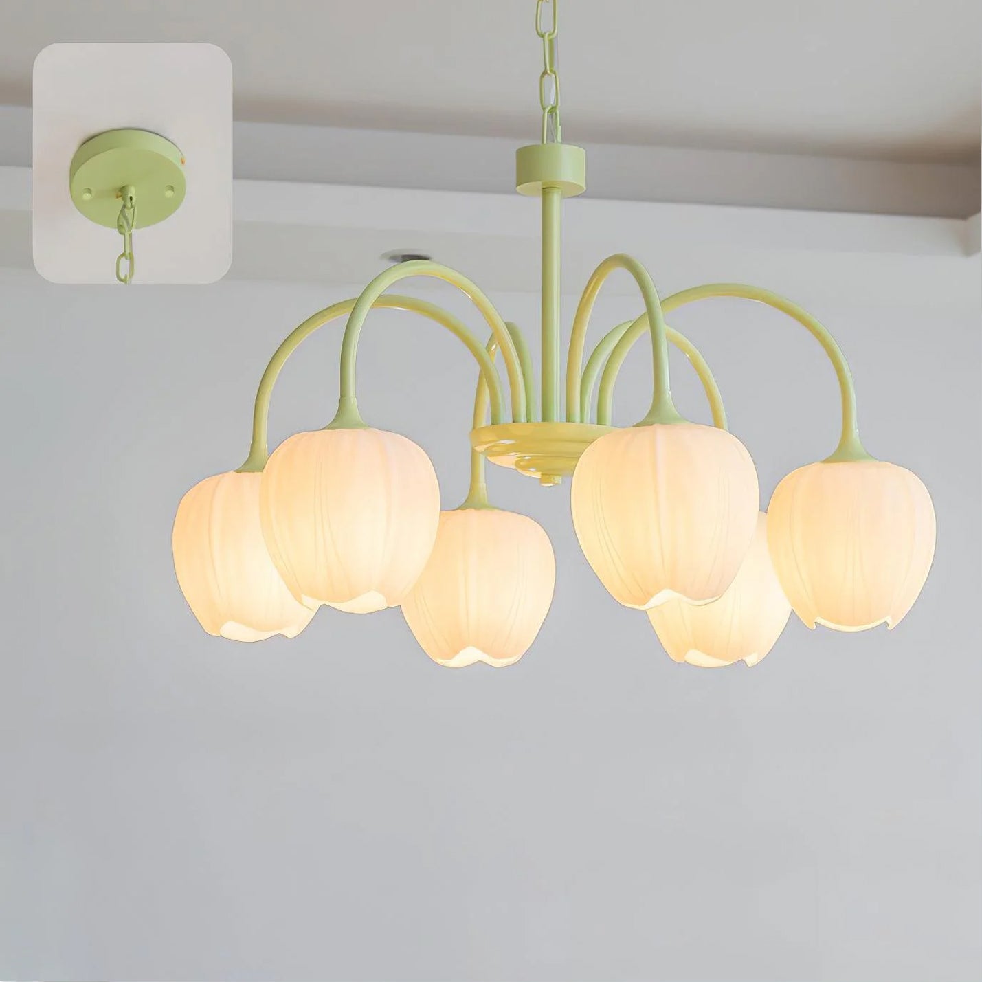 Aria Fresh Tulip Chandeliers - Letslighting