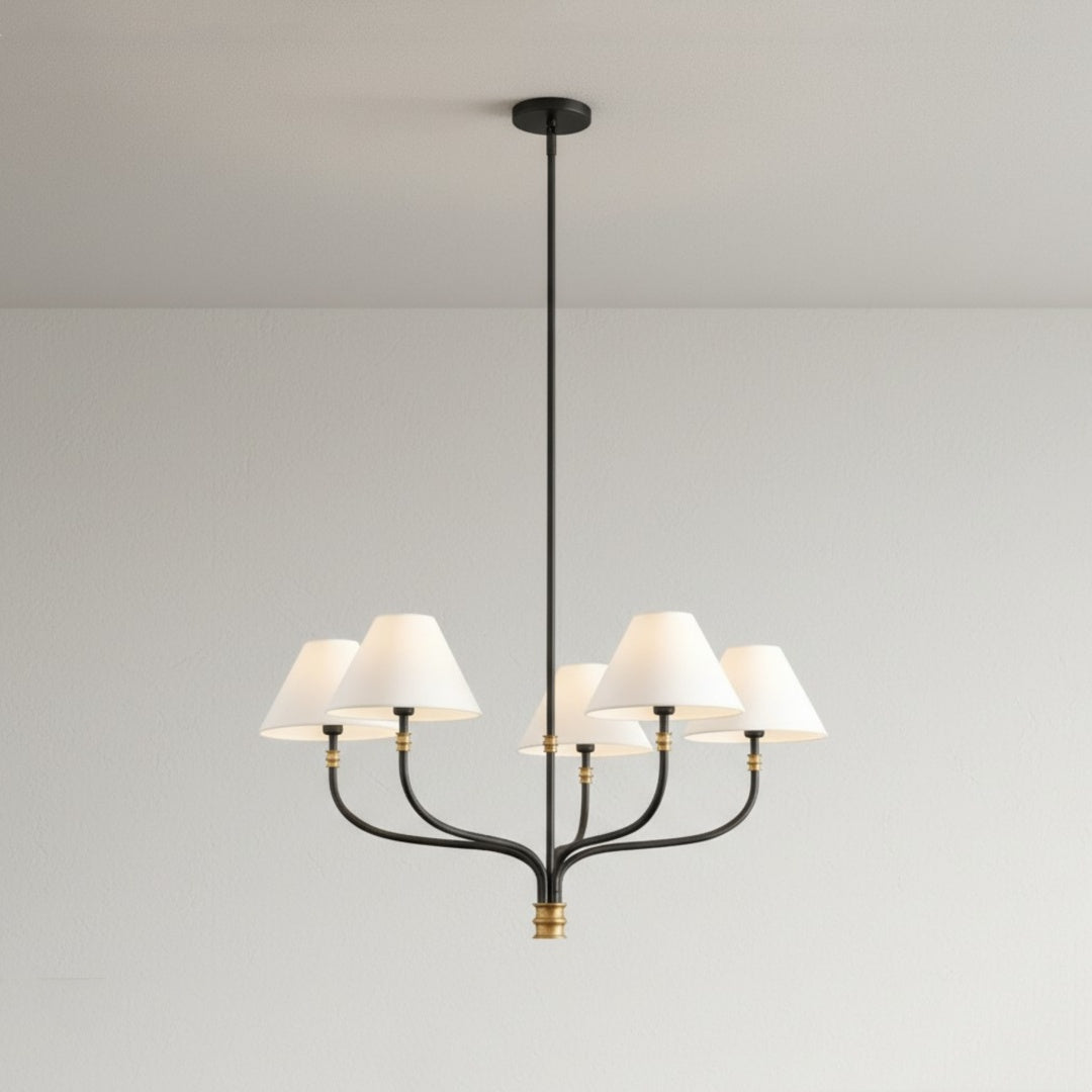 Verge Multi-light Fabric Chandelier