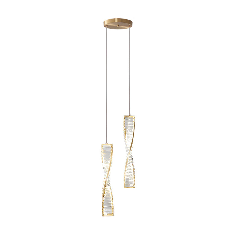 Kristy Modern Spiral Strip Pendant Light - Letslighting