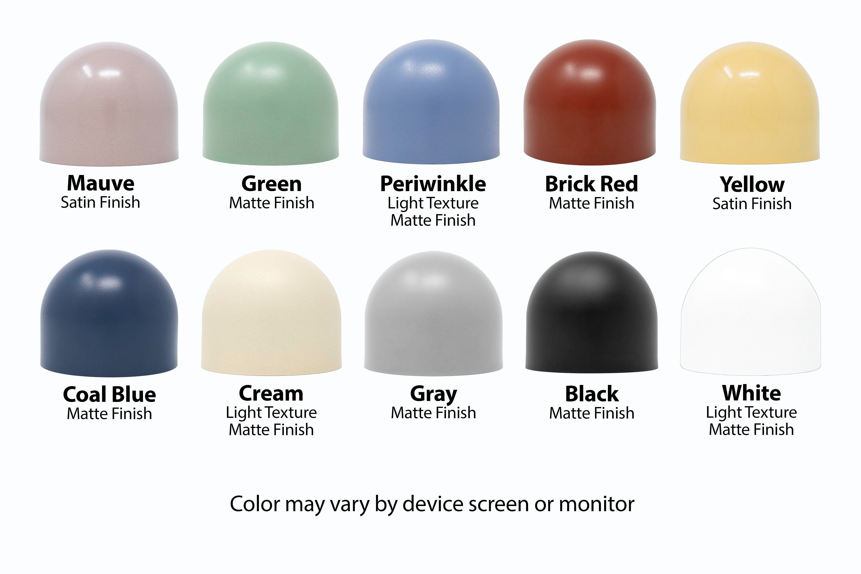 Chroma Minimalist Metal  Dome Sconce