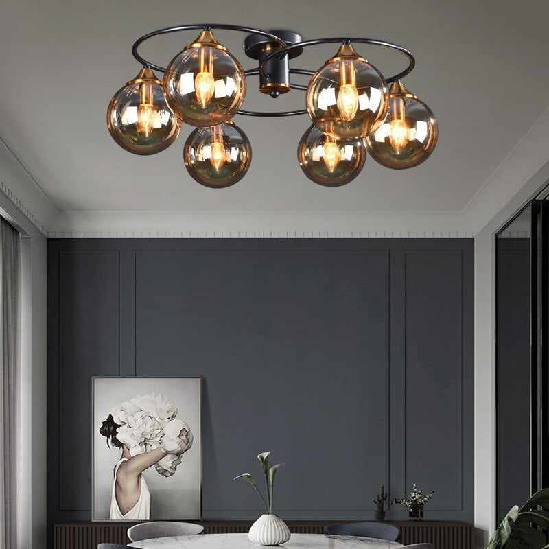 Valentina Nordic Bubble Glass Ceiling Light - Letslighting