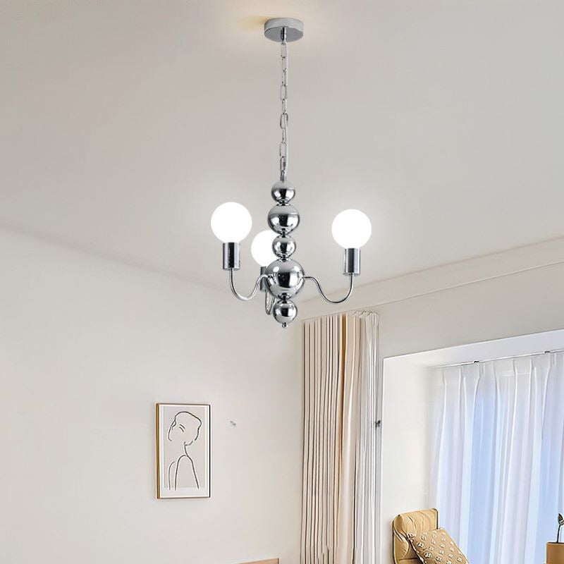 Valentina Medieval LED Spherical Chandelier Black Living Room - Letslighting