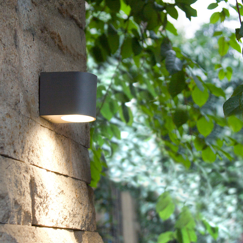 Ray Minimalist Metal Square Outdoor Wall Lamp
