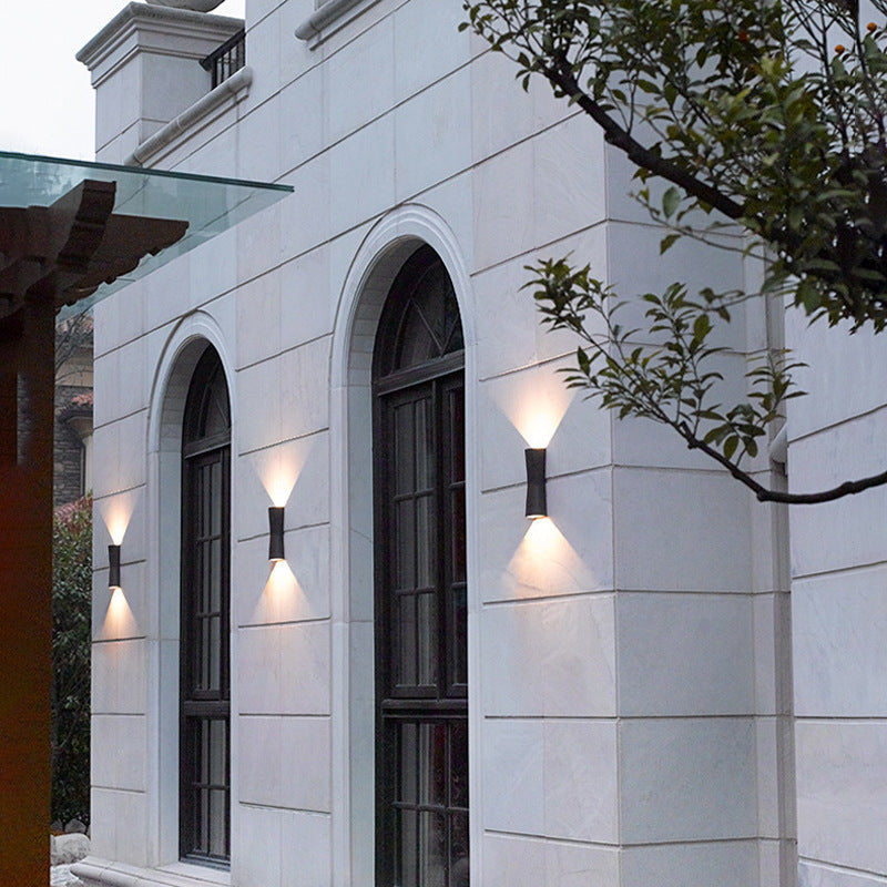 Ray Minimalist Torch LED Outdoor Wall Lamp Metal Garden Corridor Terrace