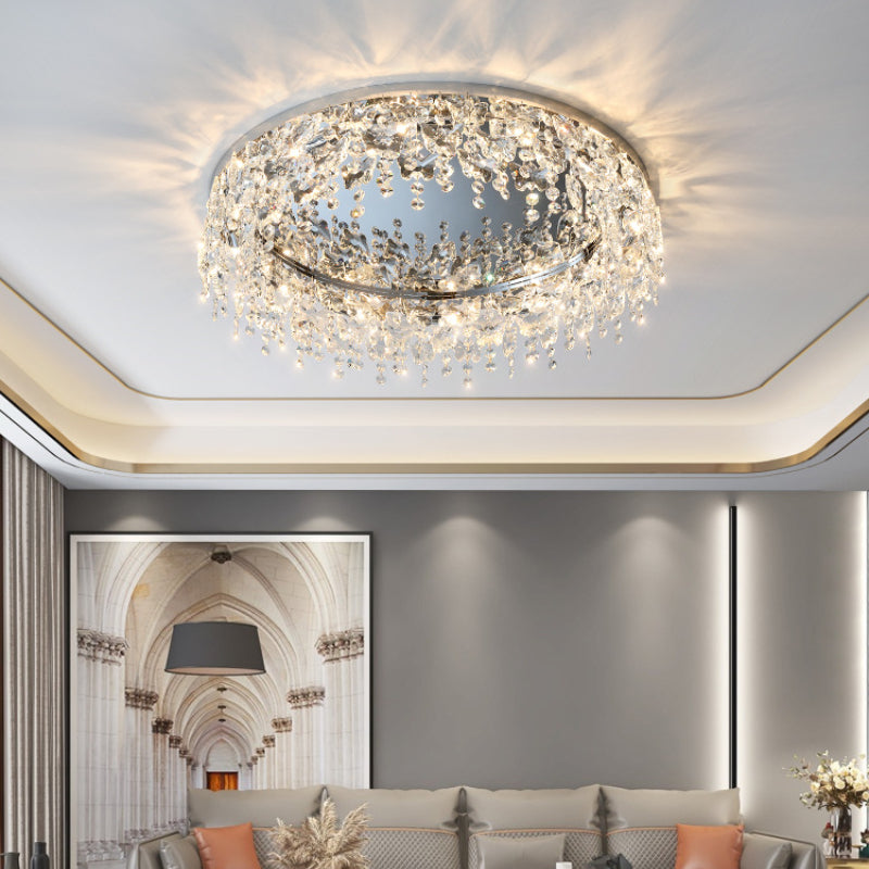 Kristy Modern Flush Mount Ceiling Light Light /Crystal Living Room - Letslighting