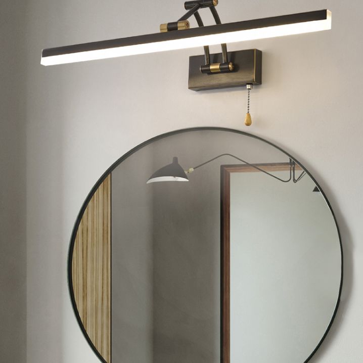 Arisha Linear Arc Light Poles Metal Vanity Wall Lamp