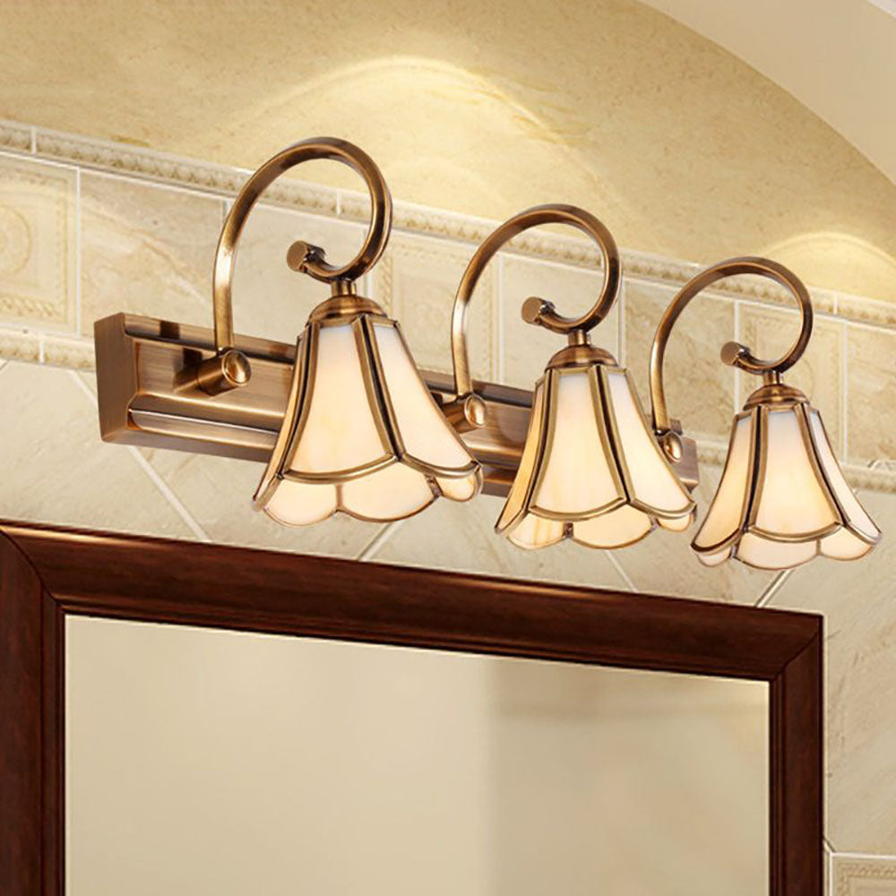 Ray Wall Lamp Vintage Flower Metal Glass Kitchen