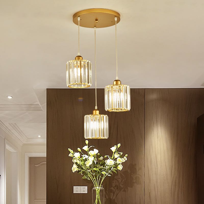Arisha Modern Cluster Cylinder Glass Pendant Light