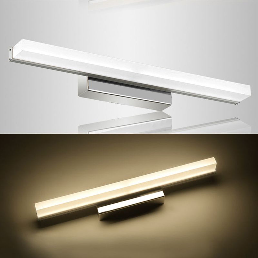 Arisha Modern Rectangular Arcylic Mirror Front Vanity Wall Lamp - Letslighting