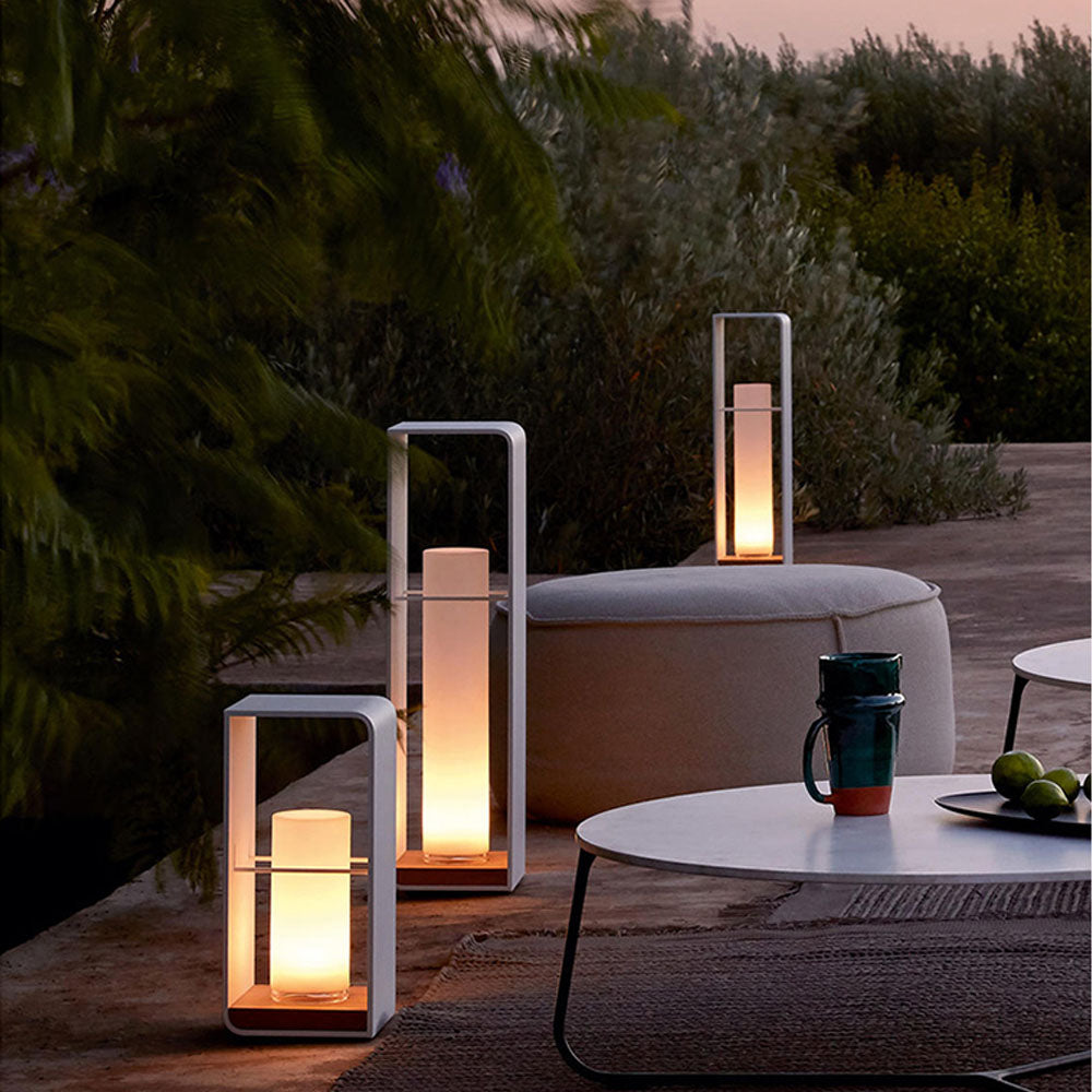 Orr Minimalist Cuboid Candle Outdoor Floor Lamp Garden