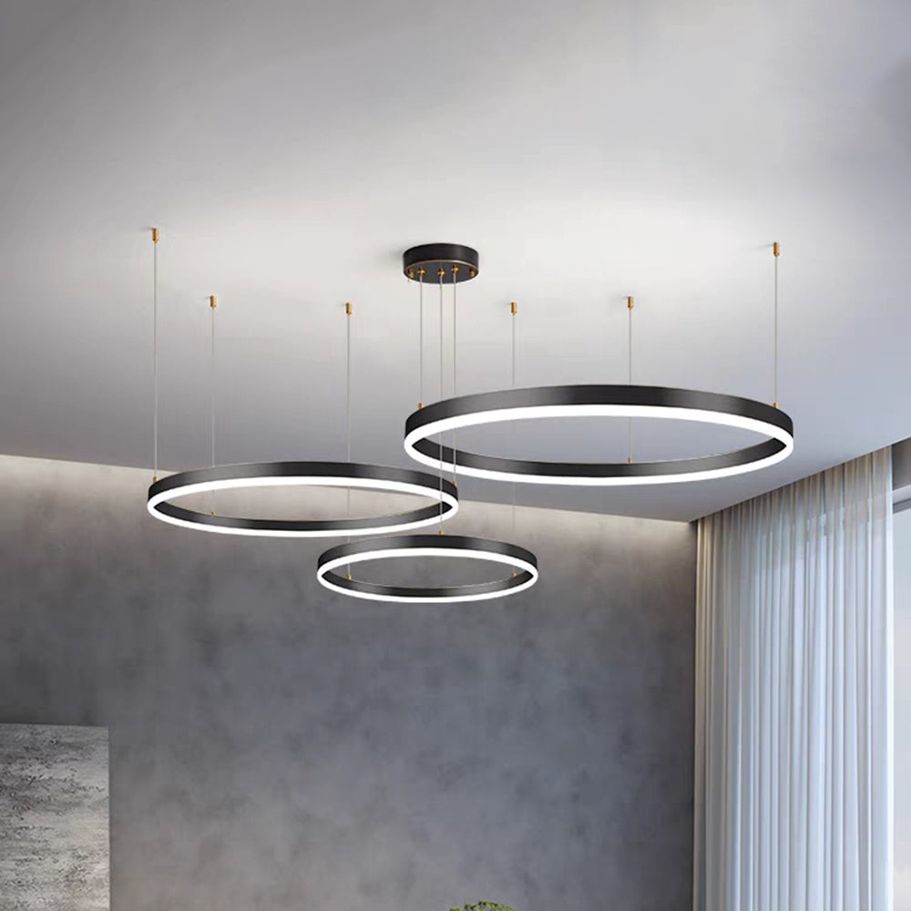 Arisha Modern Pendant Light Tir-Circle Metal